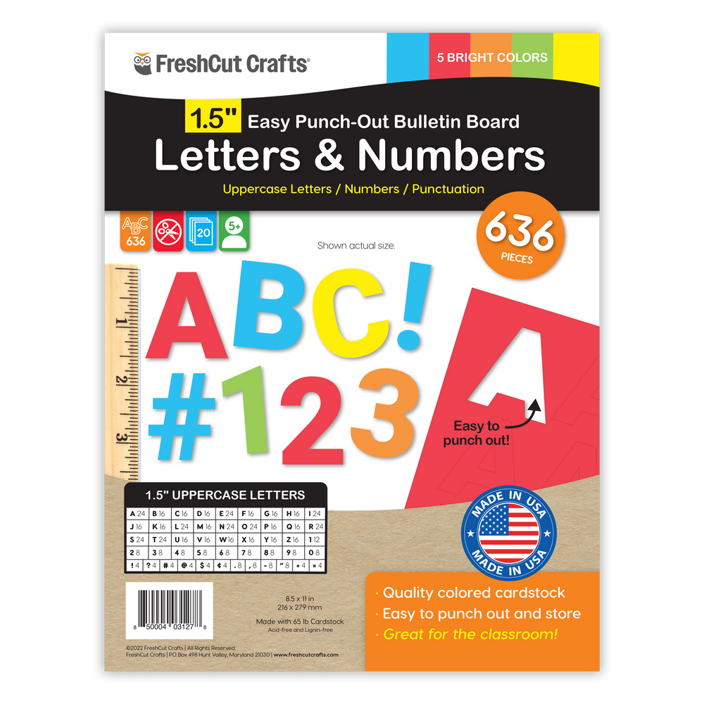 Bulletin Board Letters – 1.5 inch (ONLINE ORDER ONLY)