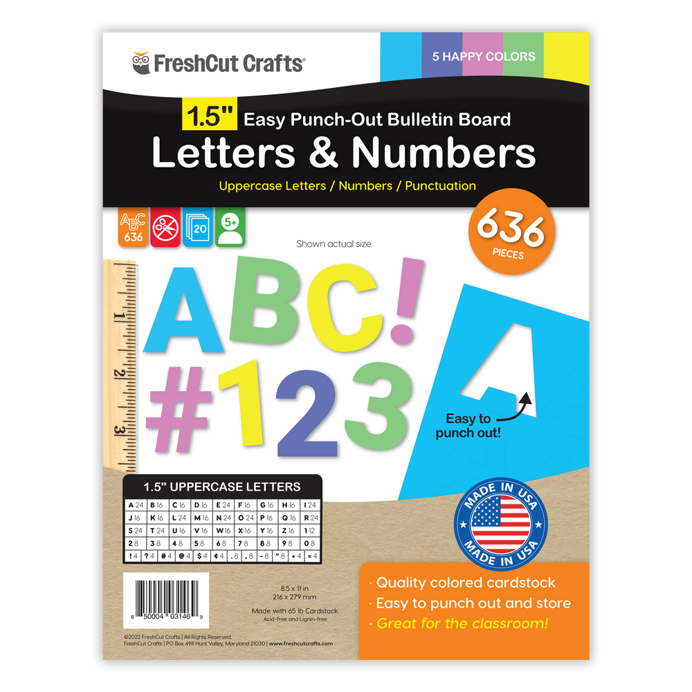Bulletin Board Letters – 1.5 inch (ONLINE ORDER ONLY)