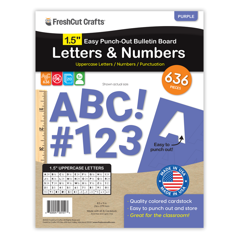 Bulletin Board Letters – 1.5 inch (ONLINE ORDER ONLY)