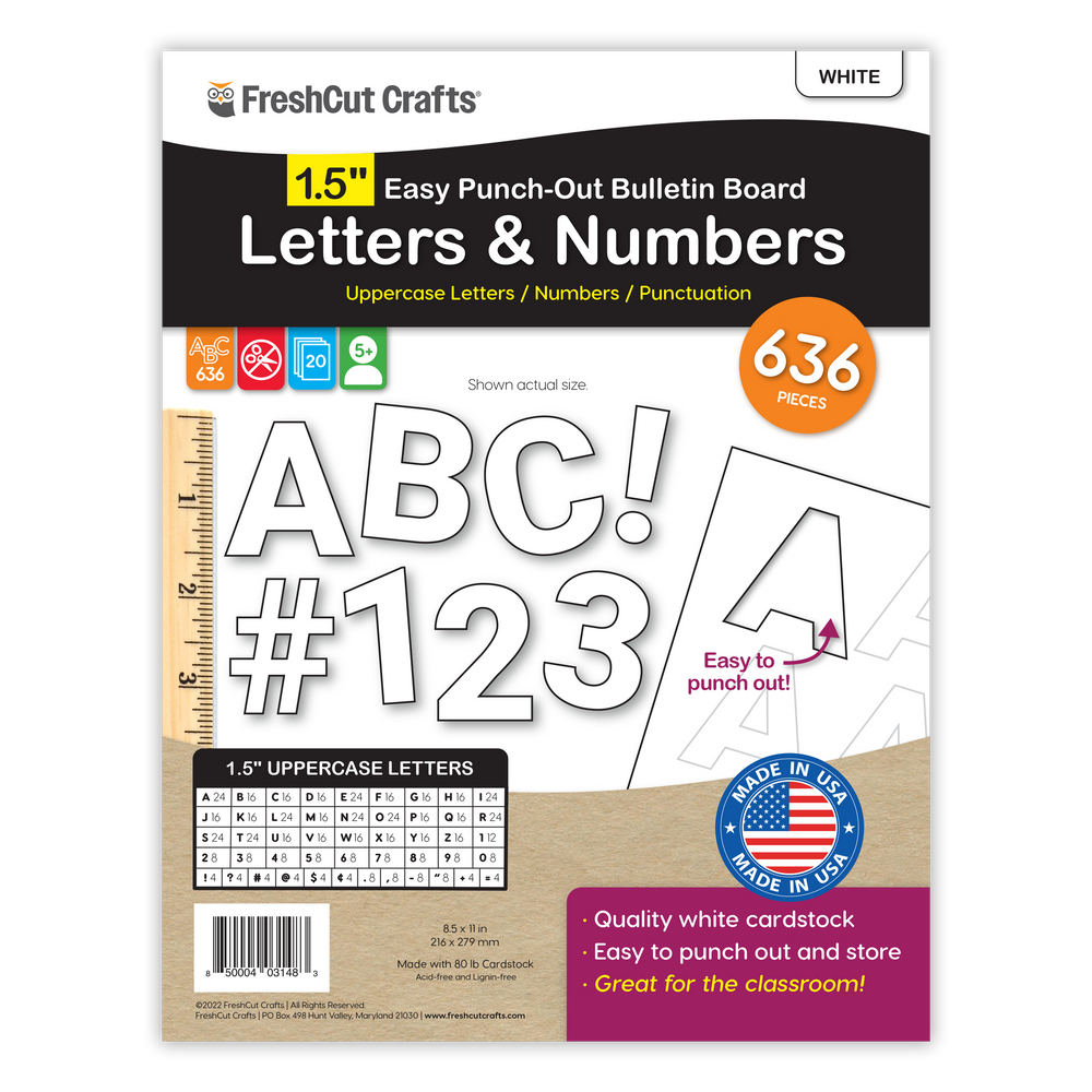 Bulletin Board Letters – 1.5 inch (ONLINE ORDER ONLY)