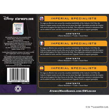 Star Wars: Legion – Imperial Specialists