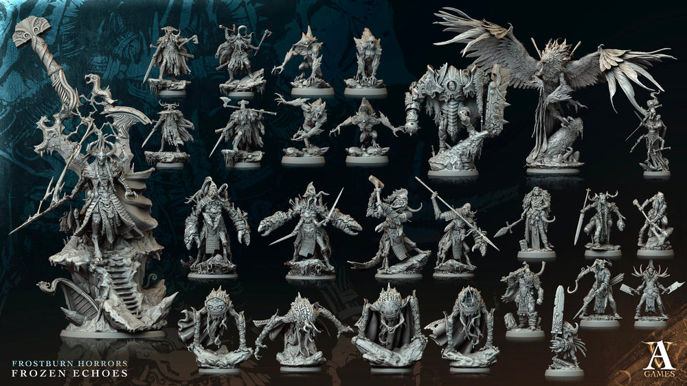 3D Printed Archvillain Games Skraeling Marauder Frostburn Horrors Frozen Echoes 28 32mm D&D (Online Only)