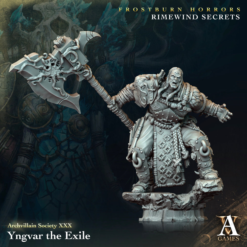 3D Printed Archvillain Games Archvillain Society Vol XXX - Yngvar The Exile 28mm 32mm D&D (Online Only)