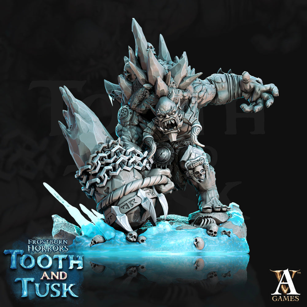 3D Printed Archvillain Games Frostburn Horrors Tooth and Tusk - Ice Trolls 28mm 32mm D&D (Online Only)