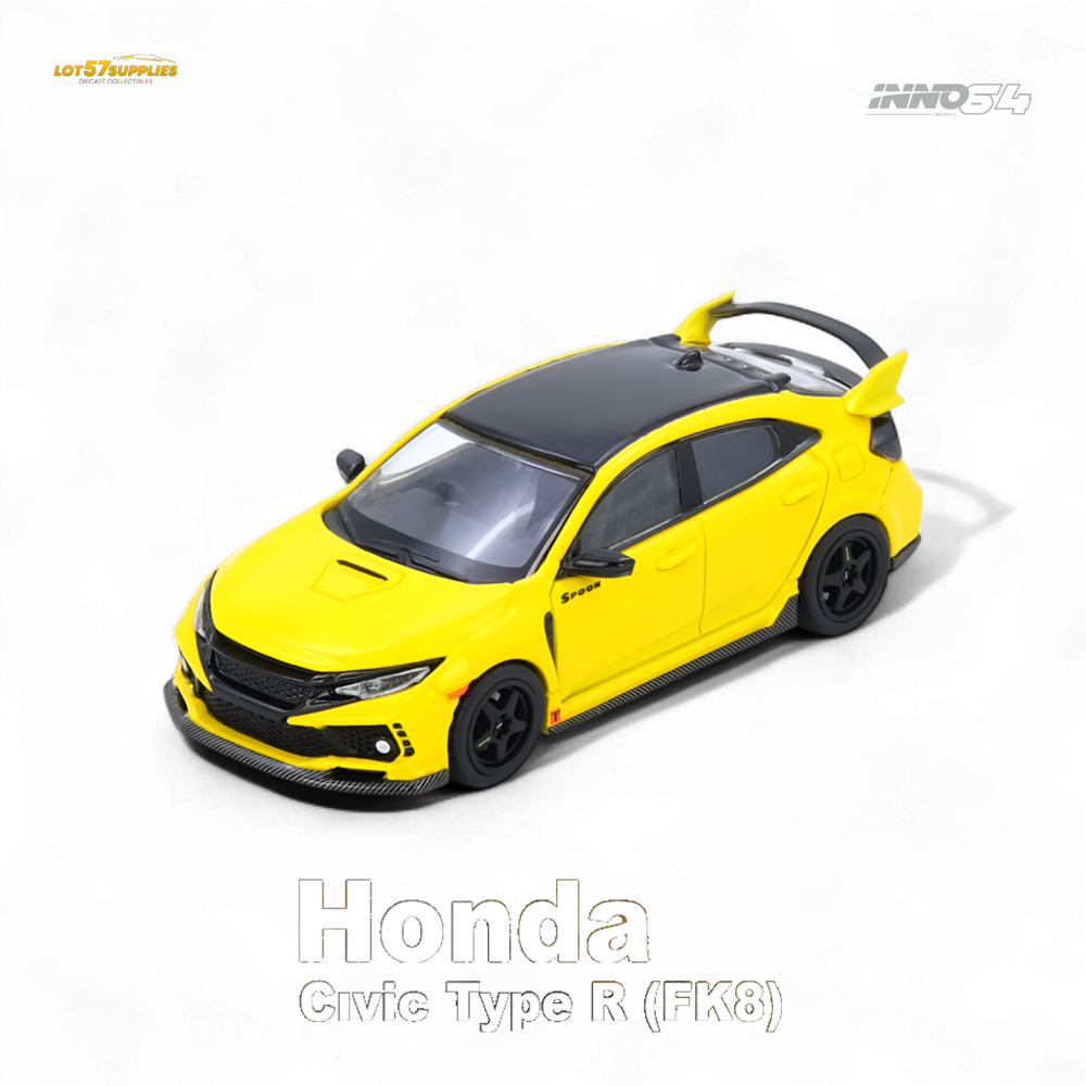 (Pre-Order) INNO64 HONDA CIVIC TYPE-R (FK8) - Yellow 1:64 (ONLINE ORDER ONLY)