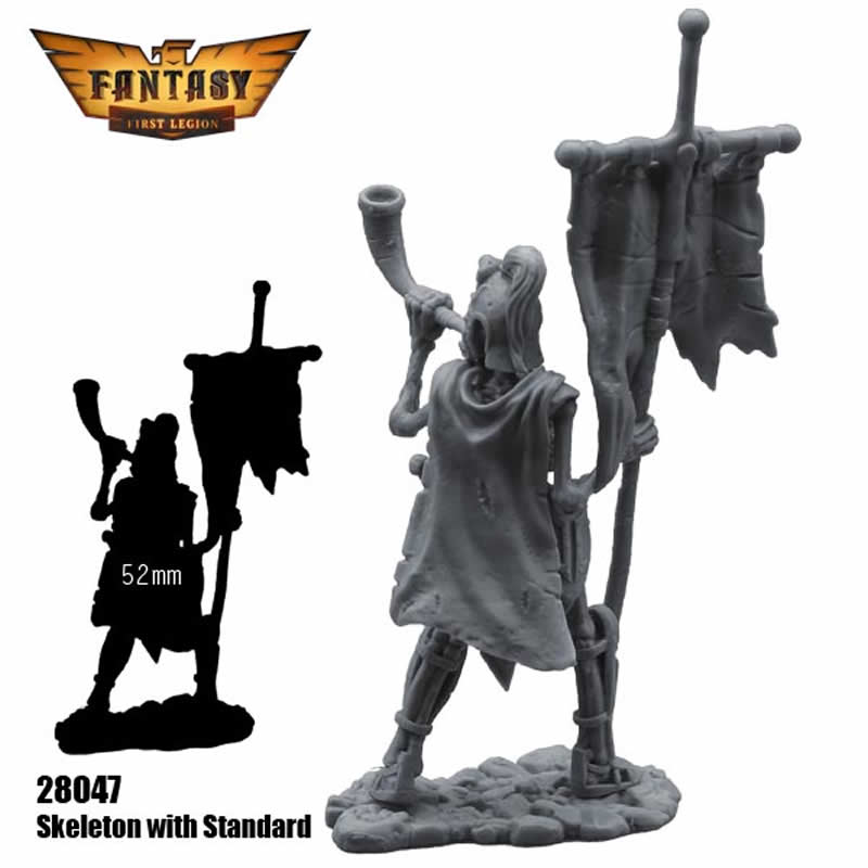 FLM28047 Skeleton with Standard Figure Kit 28mm Heroic Scale Miniature Unpainted (ONLINE ORDER ONLY)