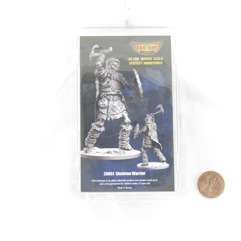 FLM28051 Skeleton Warrior Figure Kit 28mm Heroic Scale Miniature Unpainted (ONLINE ORDER ONLY)
