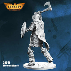 FLM28051 Skeleton Warrior Figure Kit 28mm Heroic Scale Miniature Unpainted (ONLINE ORDER ONLY)