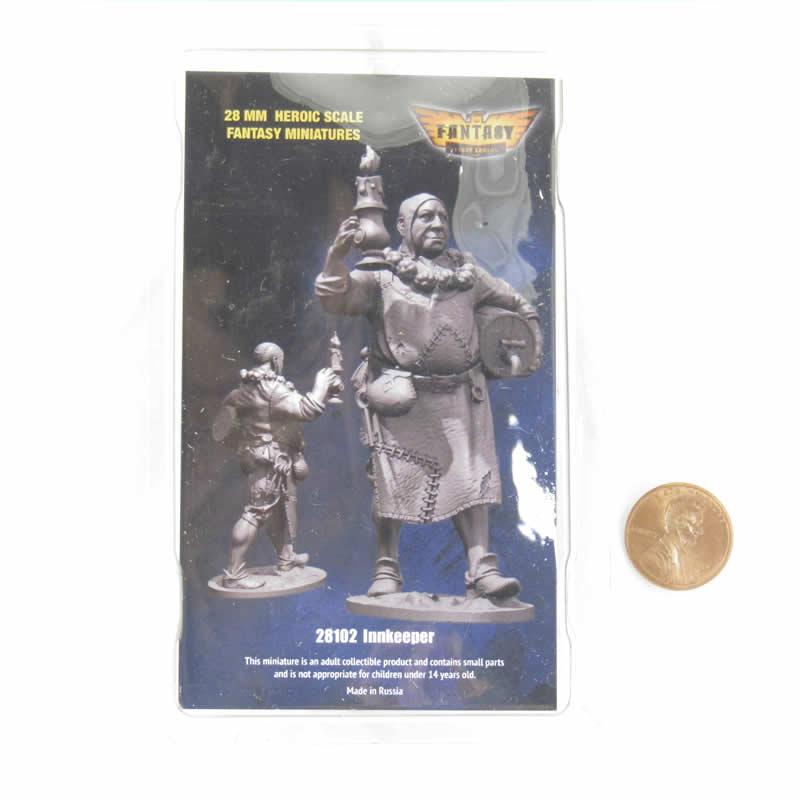 FLM28102 Innkeeper Figure Kit 28mm Heroic Scale Miniature Unpainted (ONLINE ORDER ONLY)