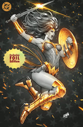 [FOIL] WONDER WOMAN #14 DAVID NAKAYAMA NYCC 2024 BLACK & GOLD EXCLUSIVE VIRGIN PREMIUM VAR  (10/23/2024) (ONLINE ORDER ONLY)