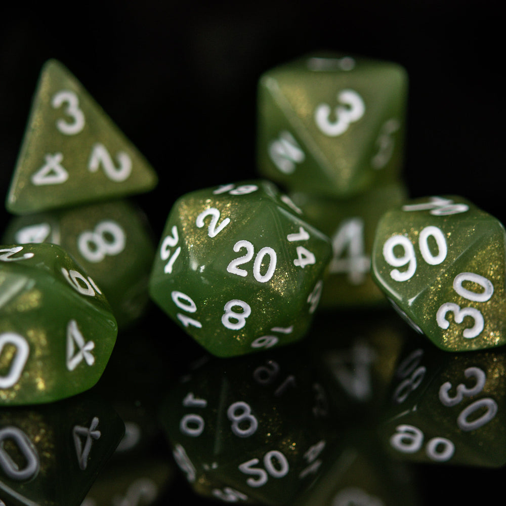 Forest Sprite Acrylic Dice Set (ONLINE ORDER ONLY)