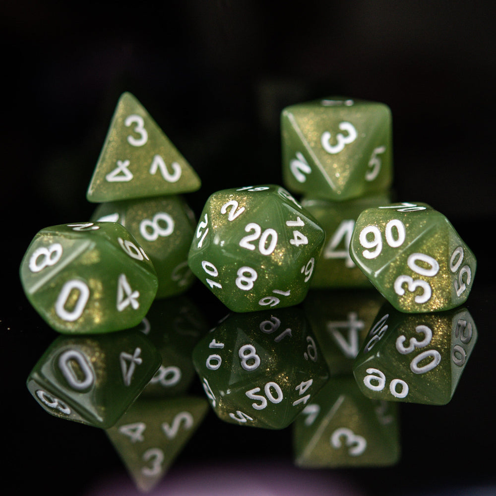 Forest Sprite Acrylic Dice Set (ONLINE ORDER ONLY)
