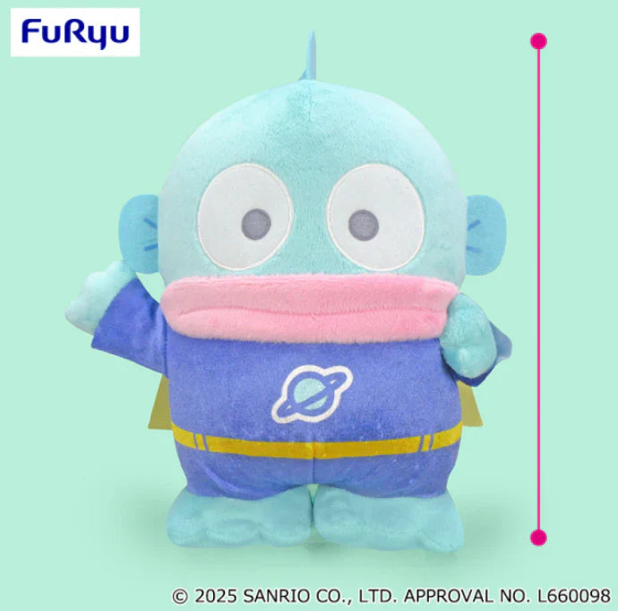 Sanrio Hangyodon Anniversary Design BIG Plush Hero Costume, 13.8" (ONLINE ORDER ONLY)