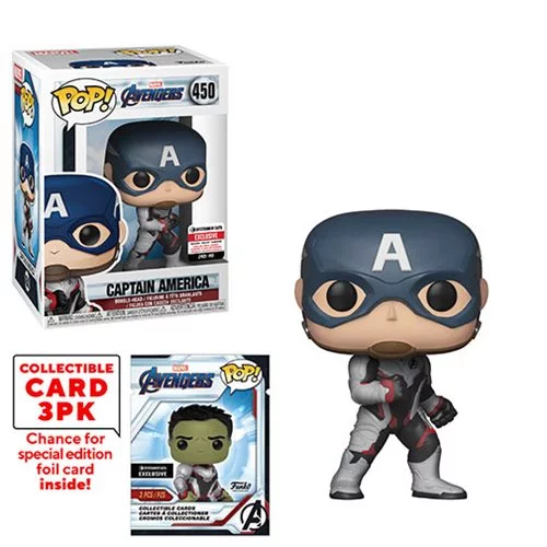Funko POP! Avengers: Endgame - Captain America with Collector Cards #450 - Entertainment Earth Exclusive (NOT 100% MINT) (ONLINE ORDER ONLY)