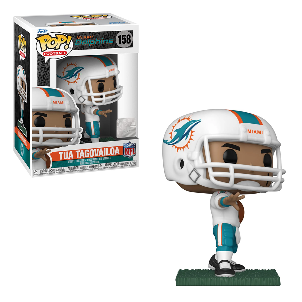 Funko POP! NFL: Dolphins - Tua Tagovailoa (Home Uniform) Vinyl Figure #158 (ONLINE ORDER ONLY)