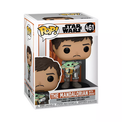 Funko POP! Star Wars: The Mandalorian - The Mandalorian with Grogu Vinyl Figure #461 (ONLINE ORDER ONLY)