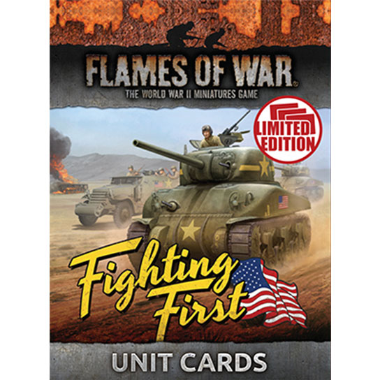 Flames of War: American Fighting First Unit Cards (ONLINE ORDER ONLY)