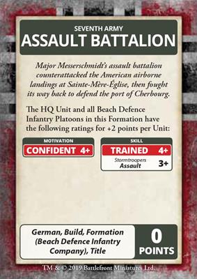 Flames of War: D-Day - German Command Cards (ONLINE ORDER ONLY)