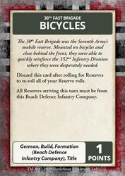 Flames of War: D-Day - German Command Cards (ONLINE ORDER ONLY)