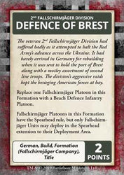Flames of War: D-Day - German Command Cards (ONLINE ORDER ONLY)