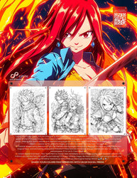 Fairy Tail Coloring Book Vol 17 | 60+ Pages | Anime Chronicles (ONLINE ORDER ONLY)
