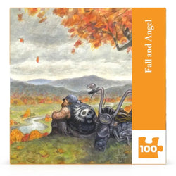 Fall & Angel by Peter de Sève 100 Piece Mini Jigsaw Puzzle NYPC