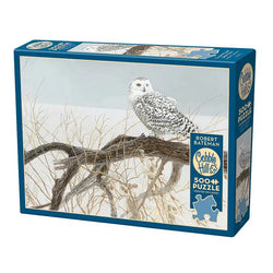 Fallen Willow - Snowy Owl 500 Piece Jigsaw Puzzle Cobble Hill (ONLINE ORDER ONLY)