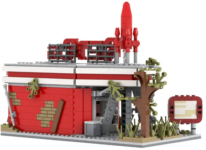 Fallout Red Rocket Truck Stop – MOC-1572 Post-Apocalyptic Set (Online Only)