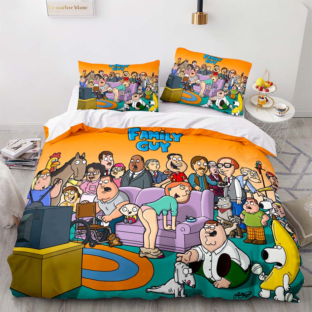 Family Guy Bedding Set Pattern Quilt Cover Without Filler (Online Order Only)