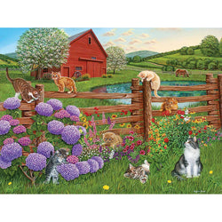 Farm Cats 275 Large Piece Jigsaw Puzzle Cobble Hill (ONLINE ORDER ONLY)