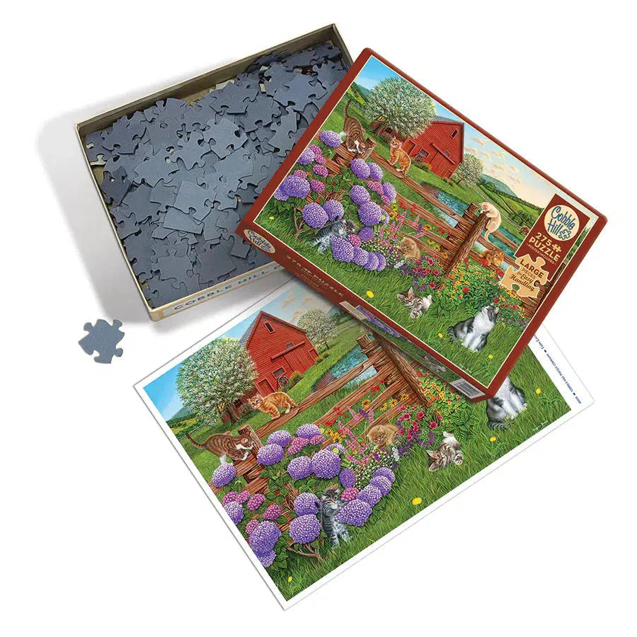Farm Cats 275 Large Piece Jigsaw Puzzle Cobble Hill (ONLINE ORDER ONLY)