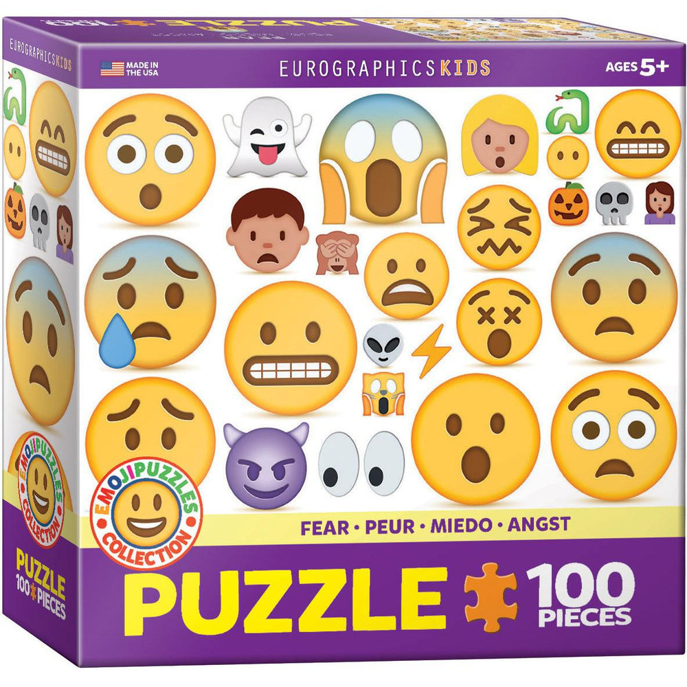 Fear Emoji 100 Piece Jigsaw Puzzle Eurographics (ONLINE ORDER ONLY)