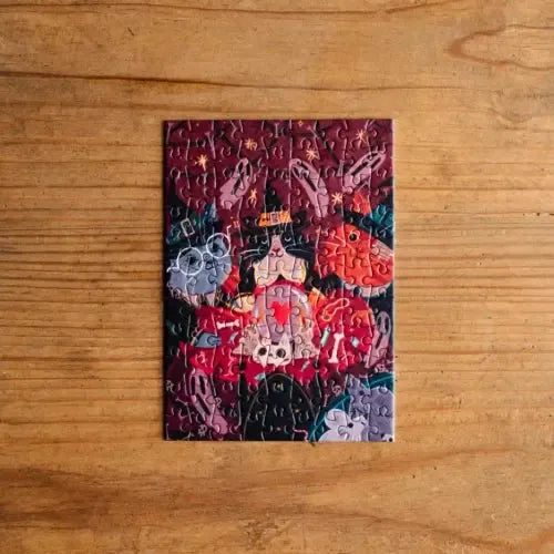Feline Spiritism 99 Piece Mini Jigsaw Puzzle Trevell (ONLINE ORDER ONLY)