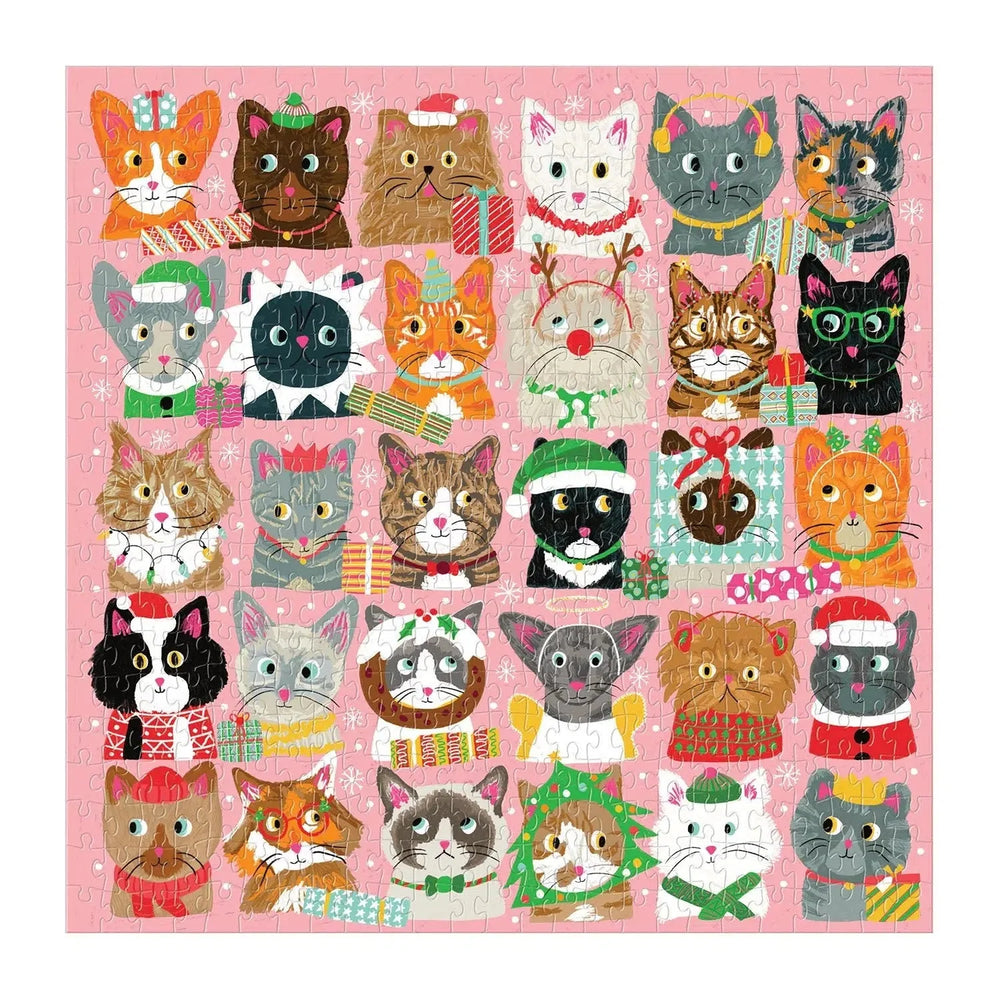 Festive Furballs 500 Piece Jigsaw Puzzle Galison (ONLINE ORDER ONLY)