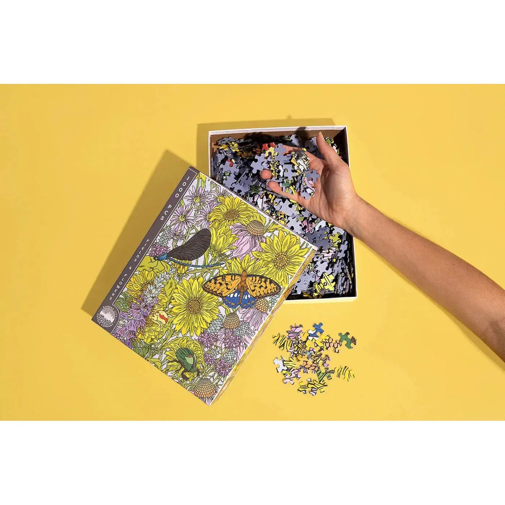 Fields & Flowers 1000 Piece Jigsaw Puzzle Birdie (ONLINE ORDER ONLY)