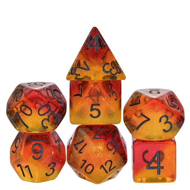 Fiery Sweets RPG Dice Set (ONLINE ORDER ONLY)