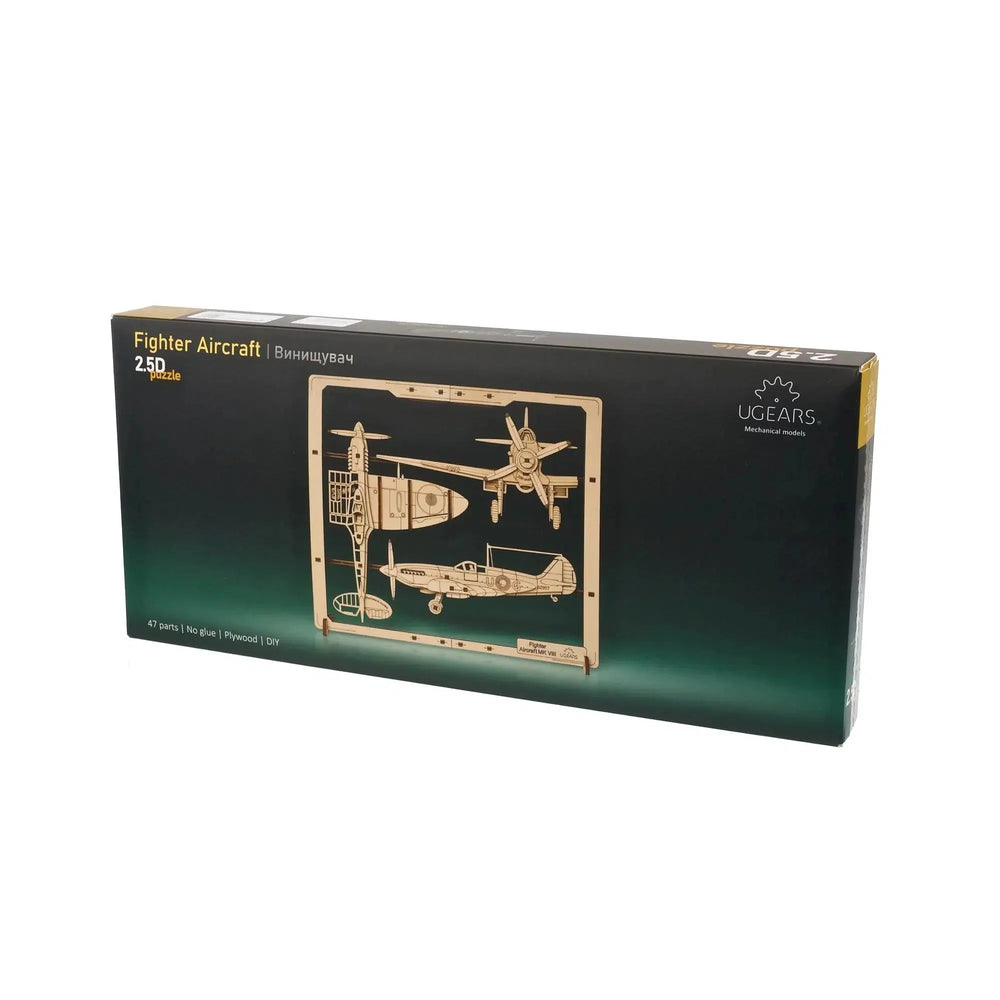 Fighter Aircraft 2.5D Wood Model Kit UGEARS (ONLINE ORDER ONLY)