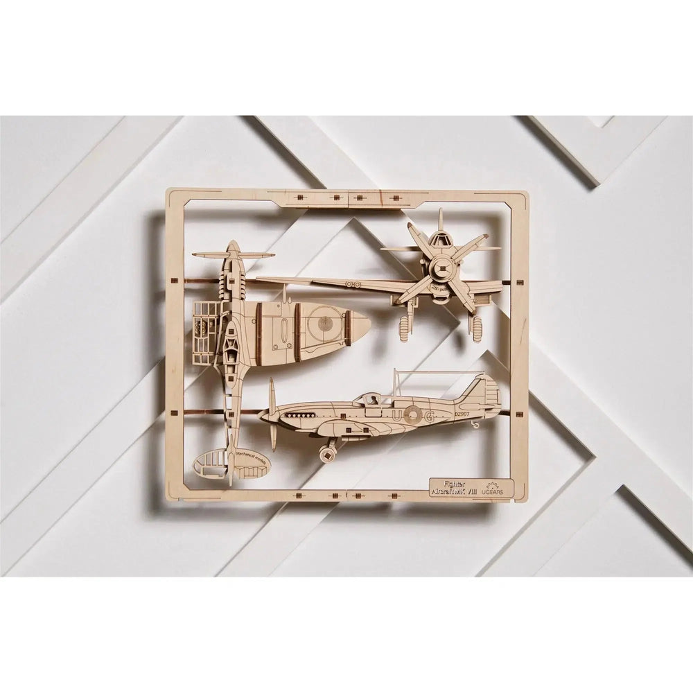 Fighter Aircraft 2.5D Wood Model Kit UGEARS (ONLINE ORDER ONLY)