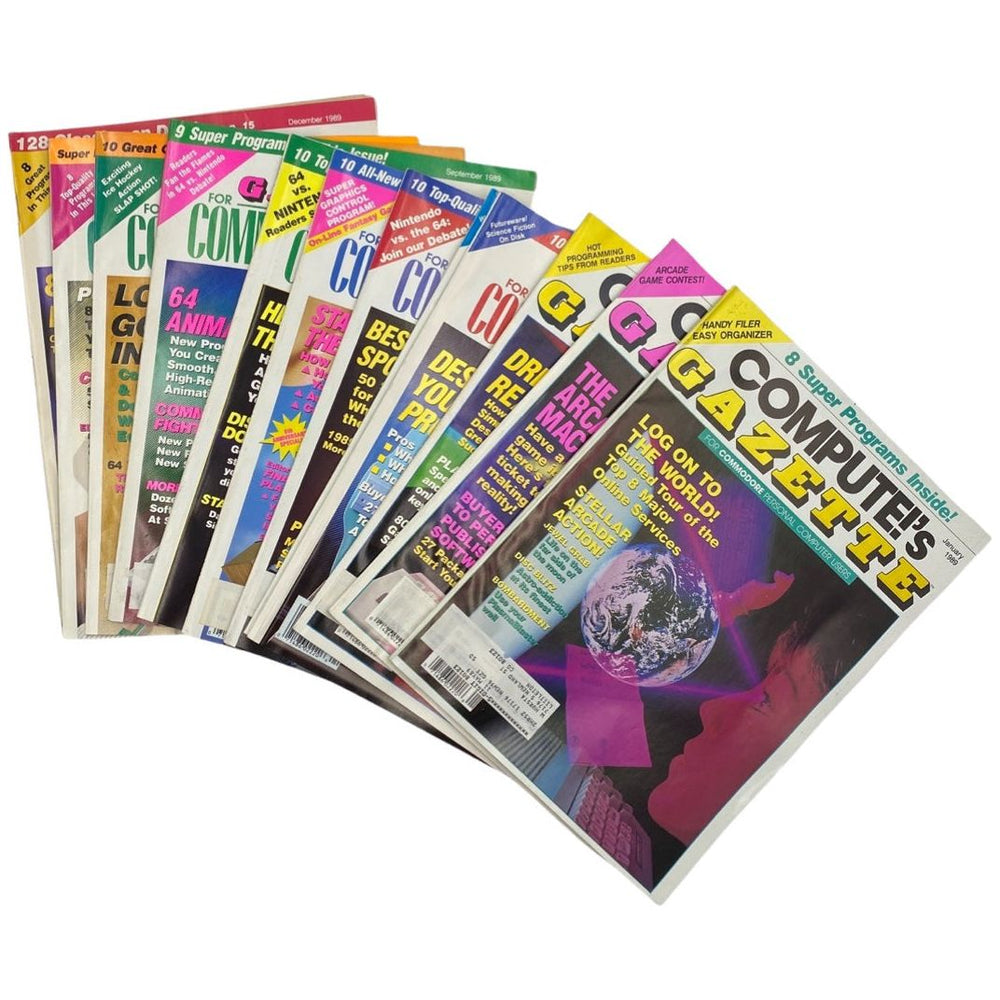 Compute's Gazette 1989 Back Issue(s) C64 C128 VIC-20 Commodore 64 Magazine (Online Order Only)
