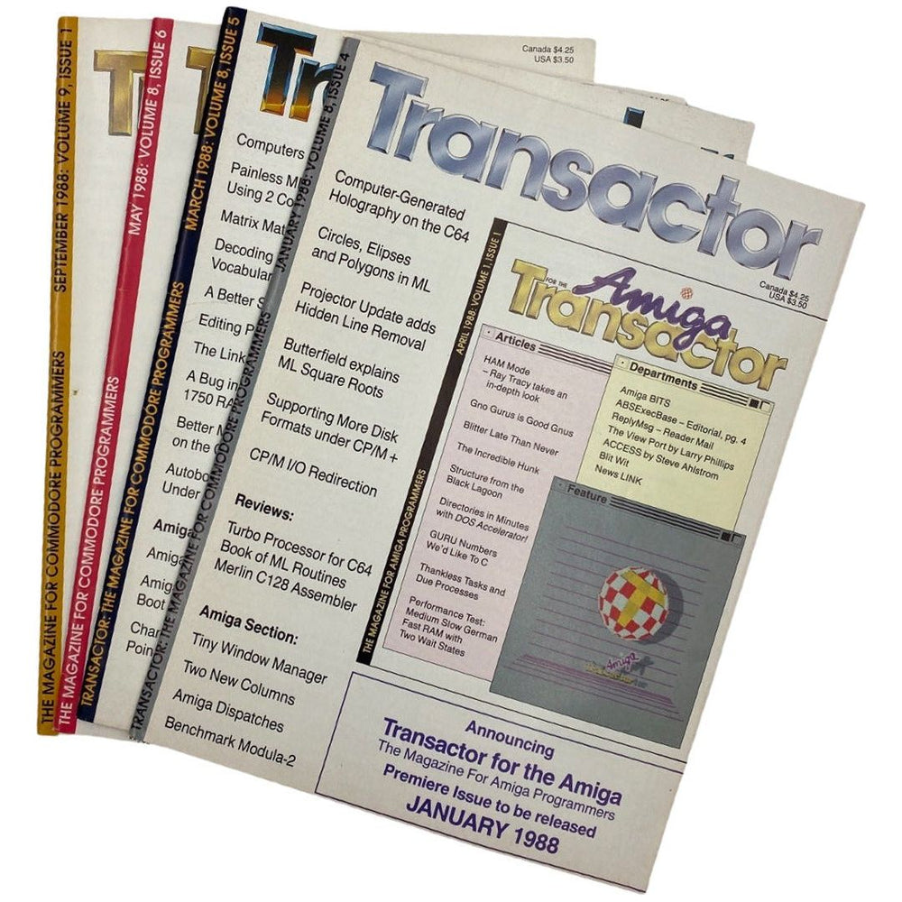 The Transactor Magazine -1988 - Commodore News/Tech Journal (Online Order Only)