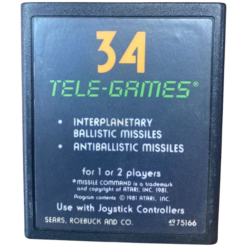 Missile Command - Atari 2600 (Online Order Only)