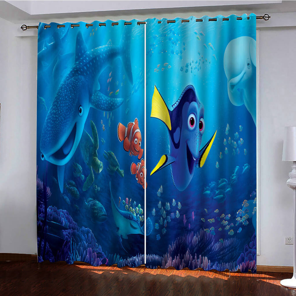 Finding Dory Curtains Pattern Blackout Window Drapes (Online Order Only)