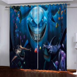 Finding Dory Curtains Pattern Blackout Window Drapes (Online Order Only)