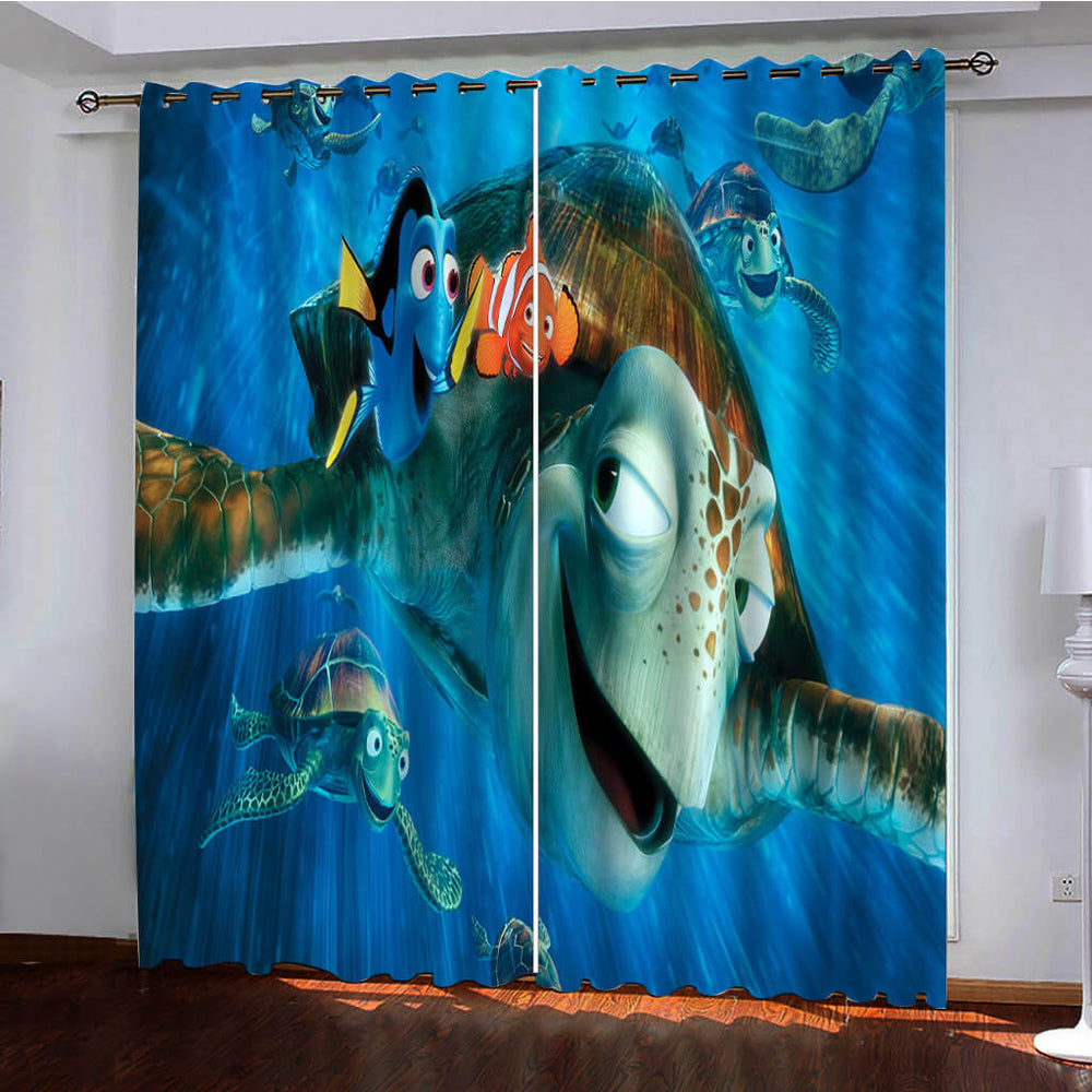 Finding Dory Curtains Pattern Blackout Window Drapes (Online Order Only)
