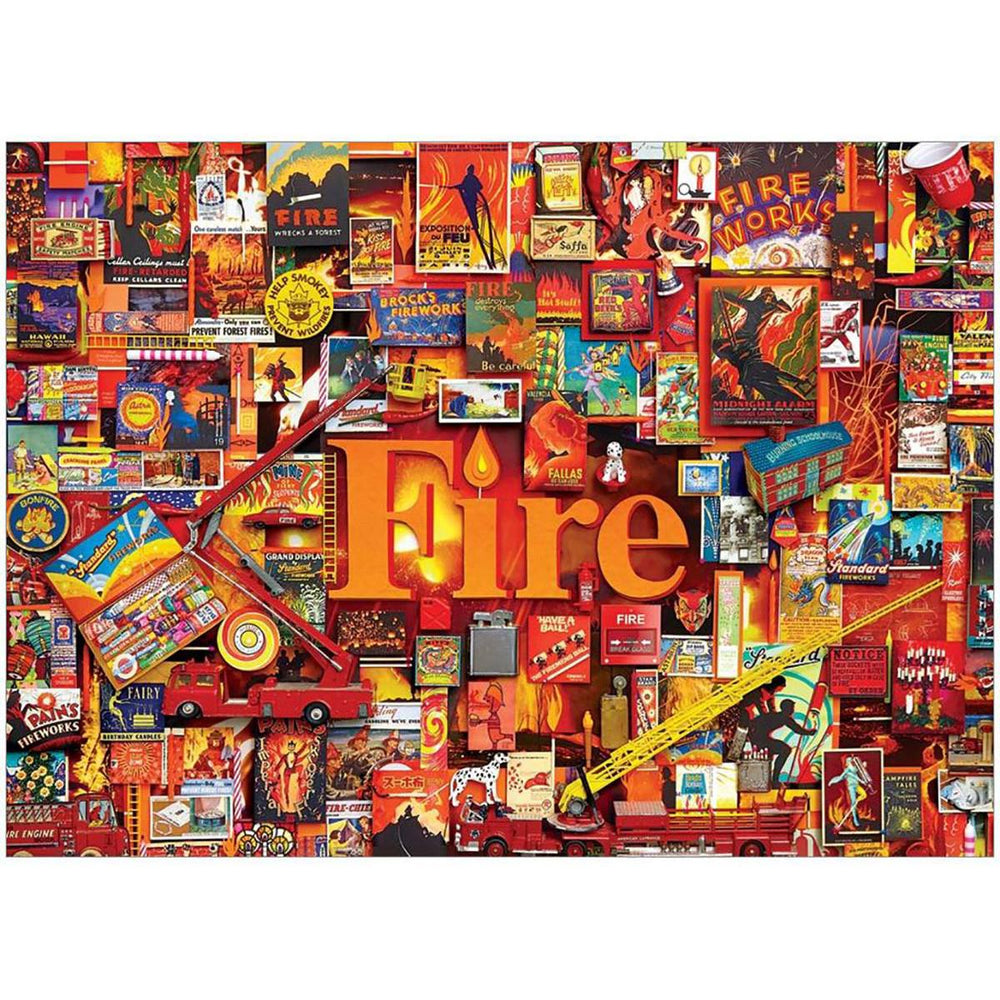 Fire 1000 Piece Jigsaw Puzzle Cobble Hill (ONLINE ORDER ONLY)