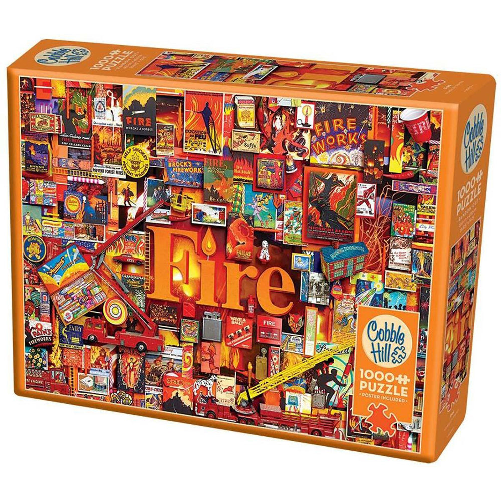 Fire 1000 Piece Jigsaw Puzzle Cobble Hill (ONLINE ORDER ONLY)