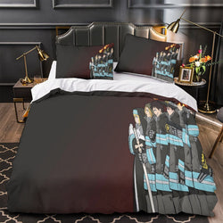 Fire Force Bedding Set Pattern Quilt Cover Without Filler (Online Order Only)