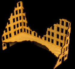 Ruined City Building 3 (MDF) - 15MMDF003 (Online Order Only)
