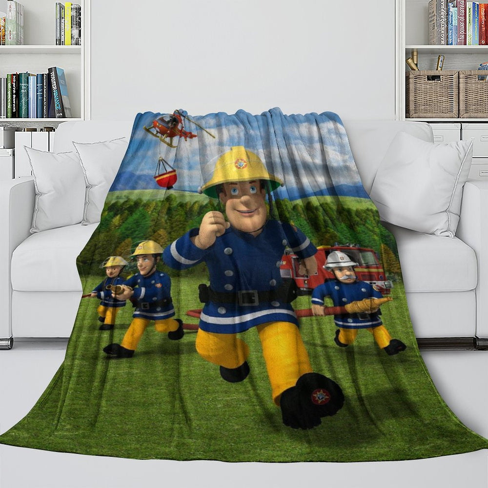 Fireman Sam Blanket Flannel Fleece Throw Room Decoration (Online Order Only)