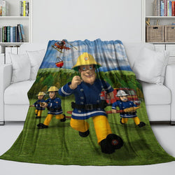 Fireman Sam Blanket Flannel Fleece Throw Room Decoration (Online Order Only)